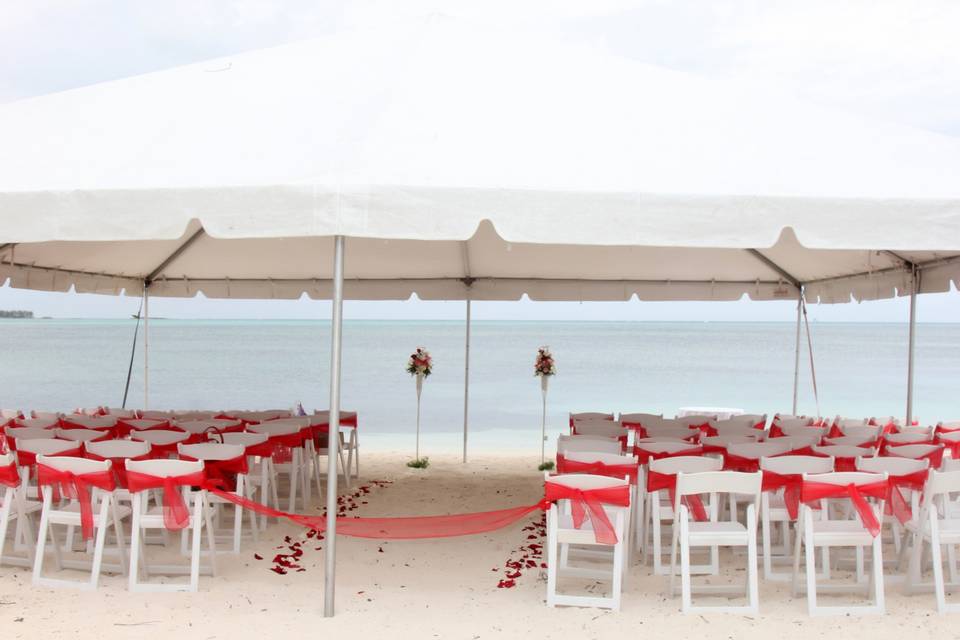 Goodman's bay beach wedding