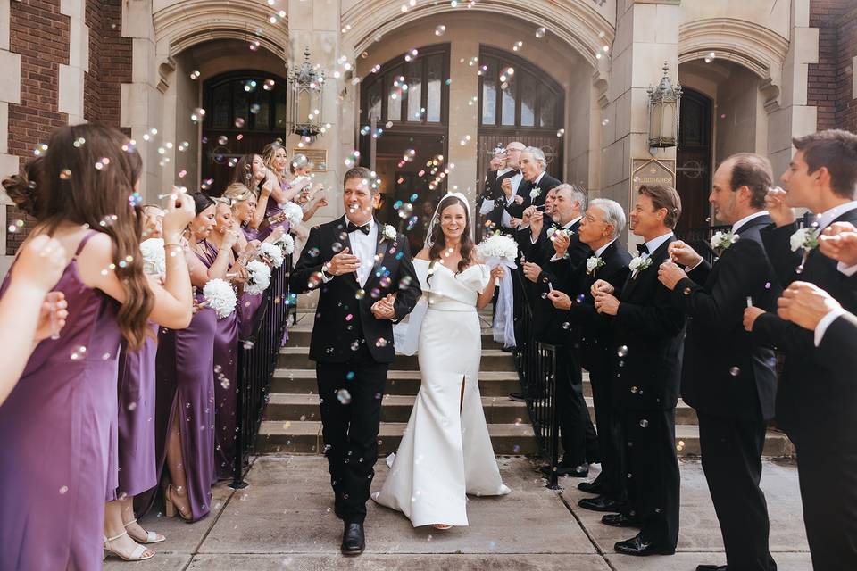 Wedding Bubble Exit