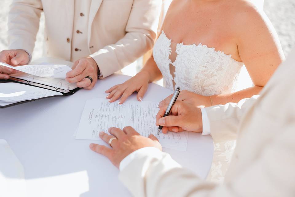 Signing