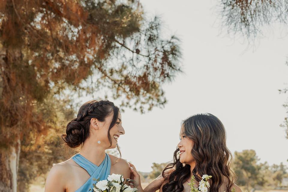 Winové Phoenix Bridal hair and