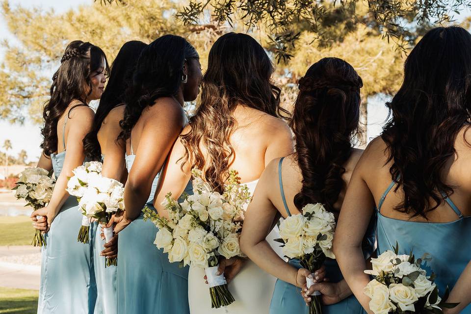 Winové Phoenix Bridal hair and