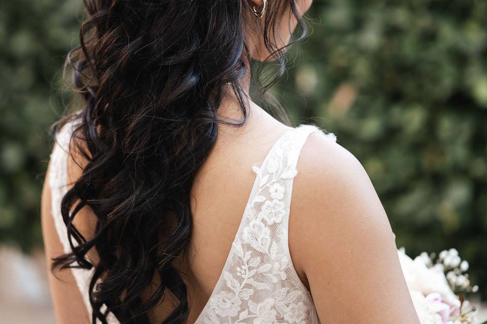 Winové Phoenix Bridal hair and