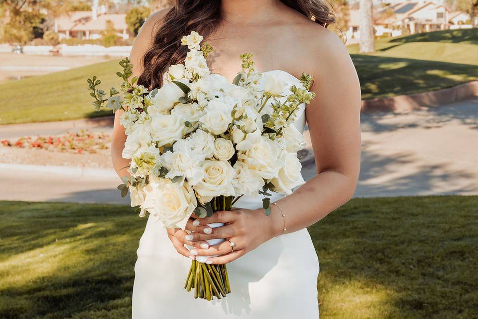 Winové Phoenix Bridal hair and