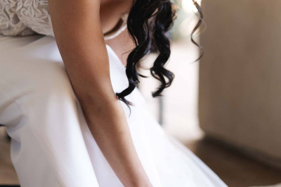 Winové Phoenix Bridal hair and