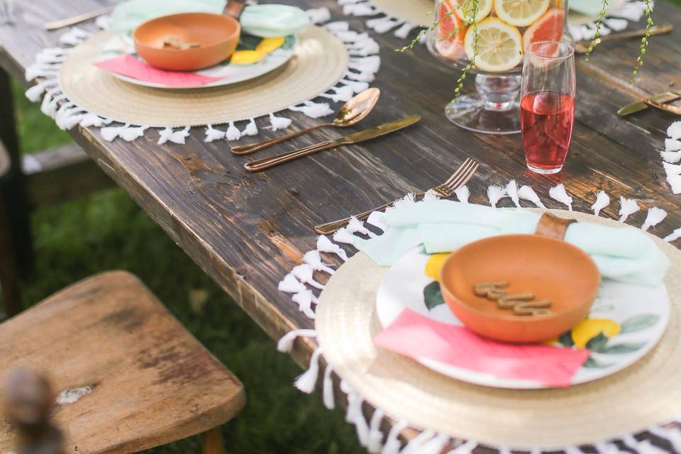 Bridal Brunch Table Scape