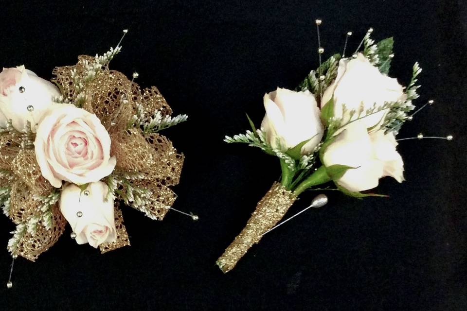 Boutineer and Corsage Examples
