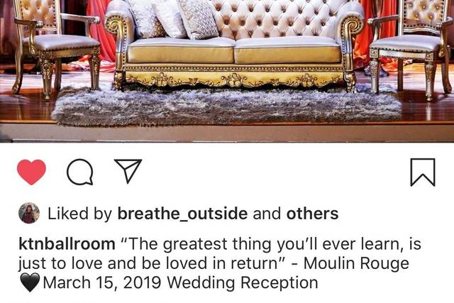 Love Seat Stage Set-up