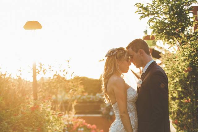 Golden Hour Veil Portrait