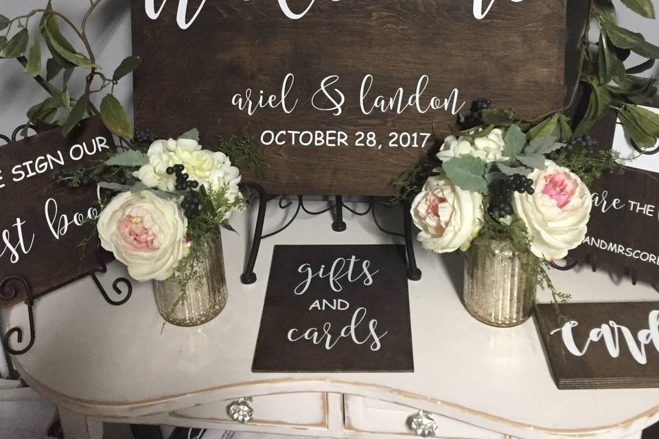Personalized Wood signs