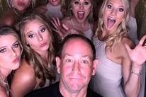 DJ with the party