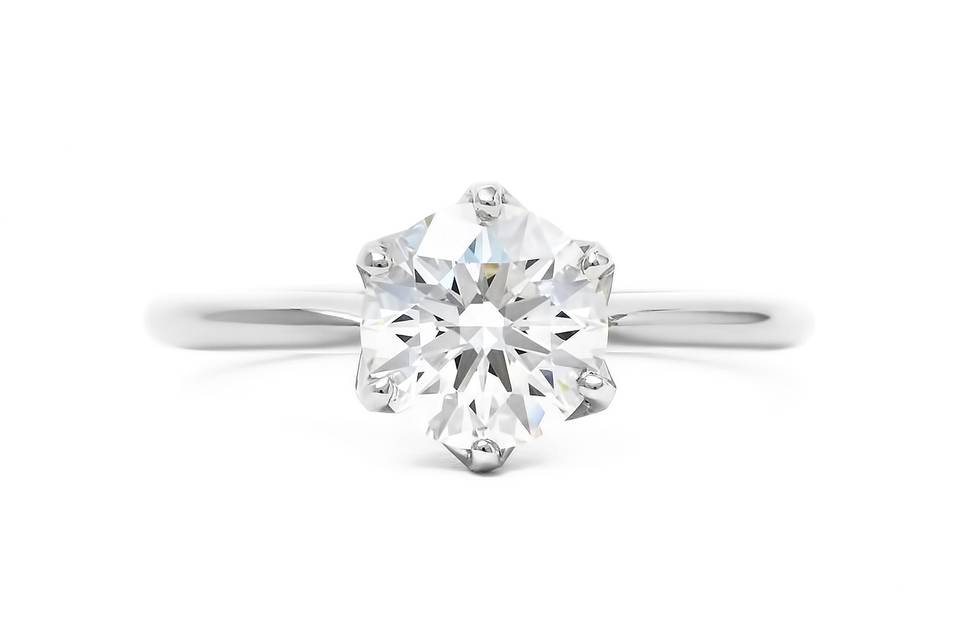 Platinum 1.5ct diamond ring