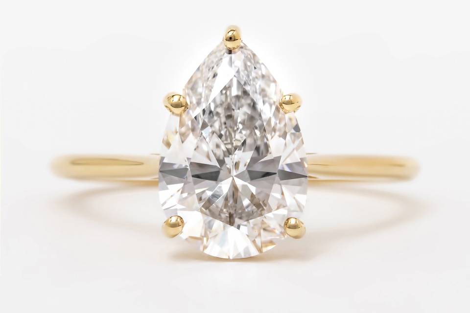 2ct pear diamond engagement