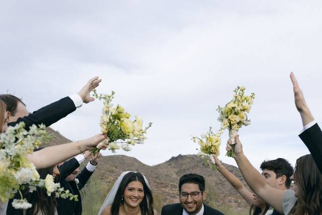 Soft yellow and white