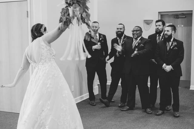 First Look with Groomsmen
