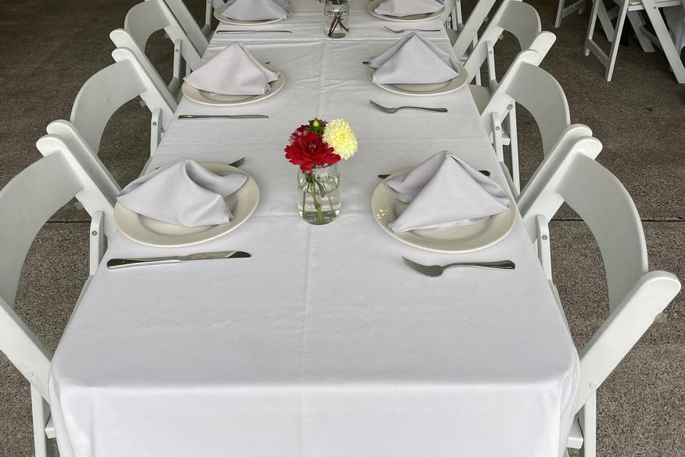 Pavilion Table Setting