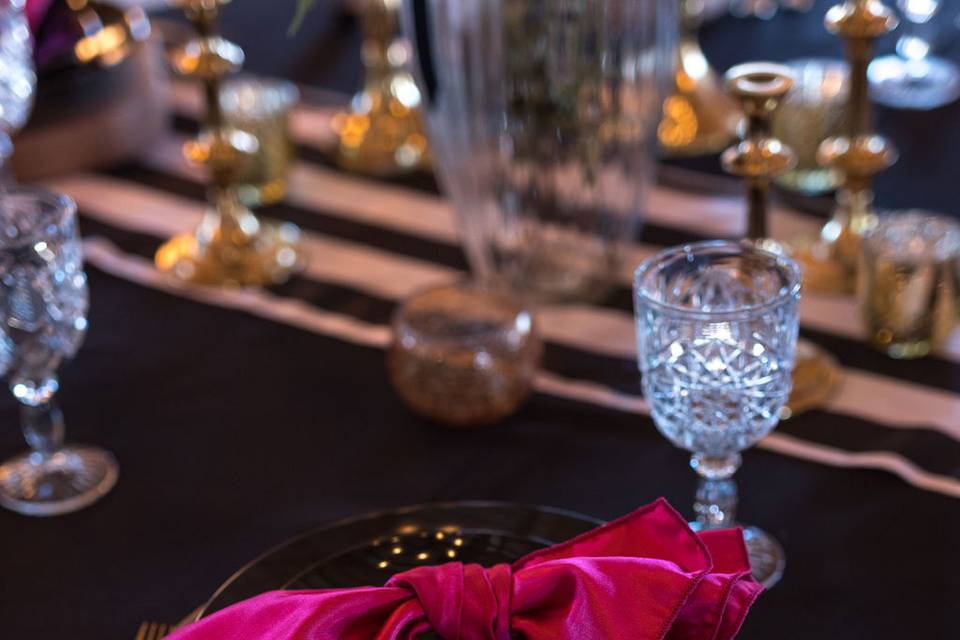 Pop of Pink Table Setting 2