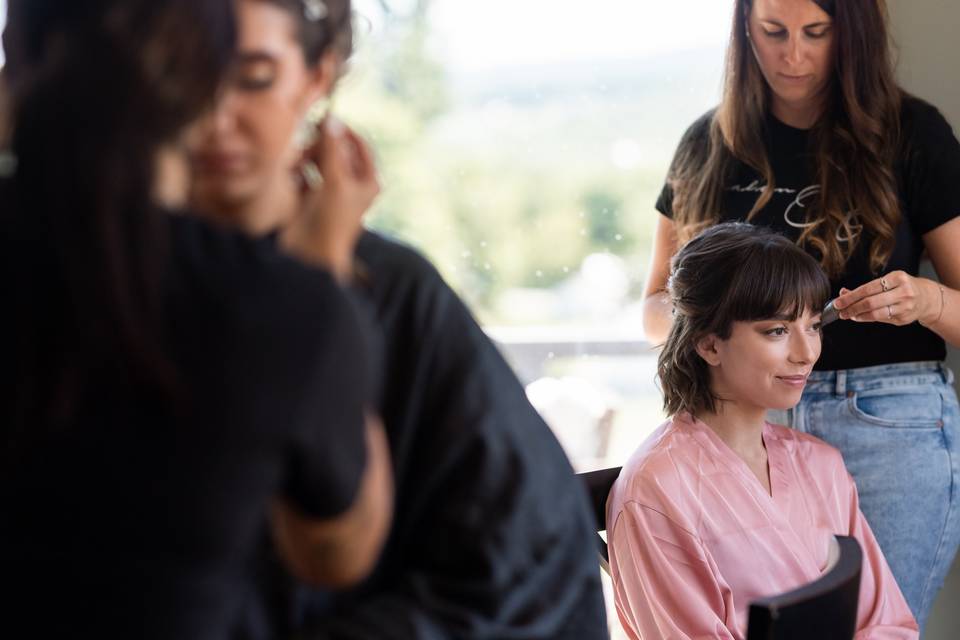 Bridal party hair & makeup