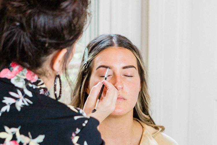 Ashley doing makeup