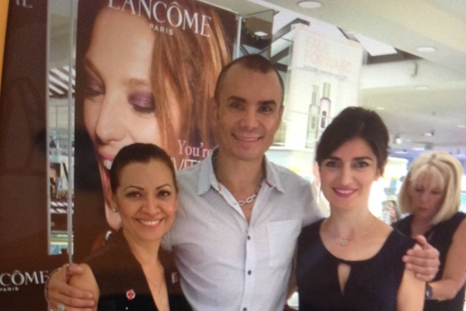 Lancome National event with Manuel National MUA