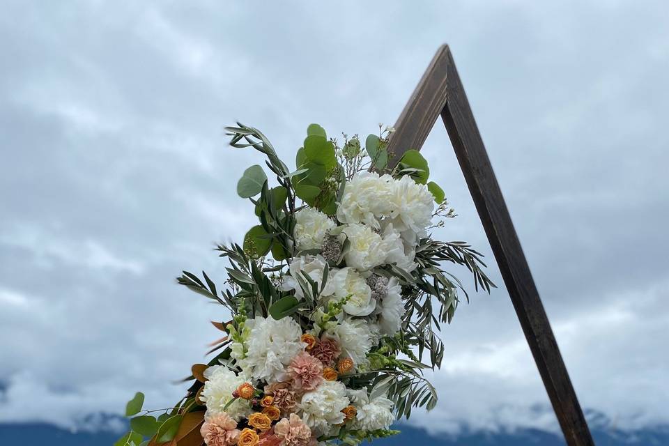 Beach Wedding Floral Arch