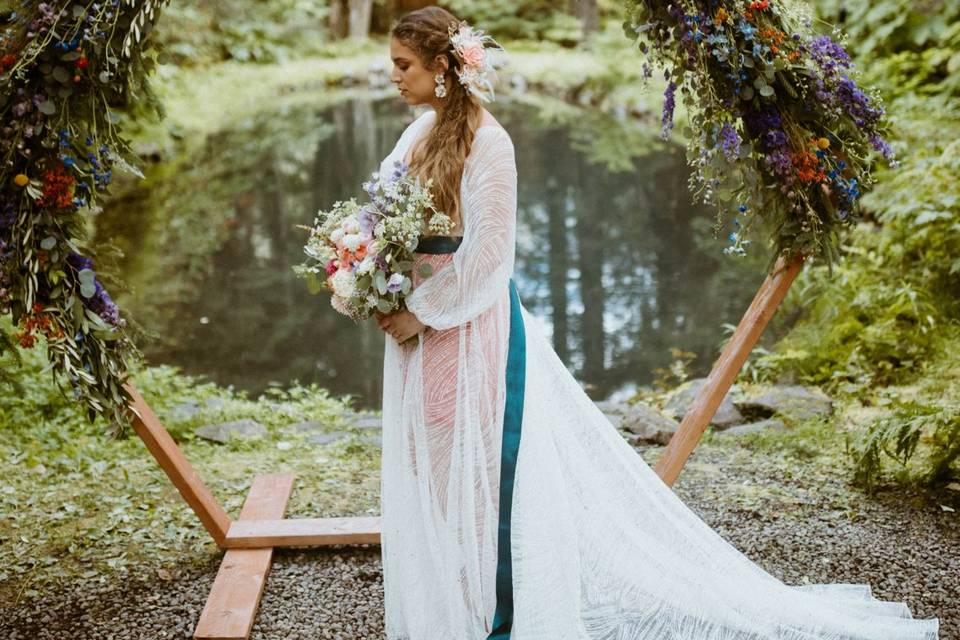 Bride & Arch at Raven Glacier