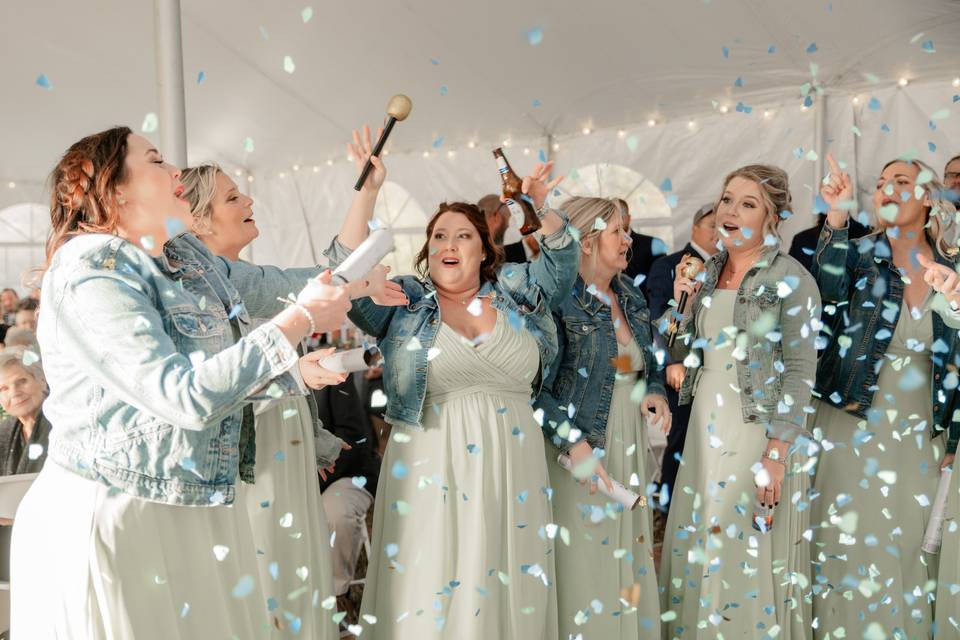 Partying Bridesmaids