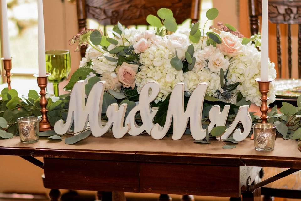 Sweetheart Table Design