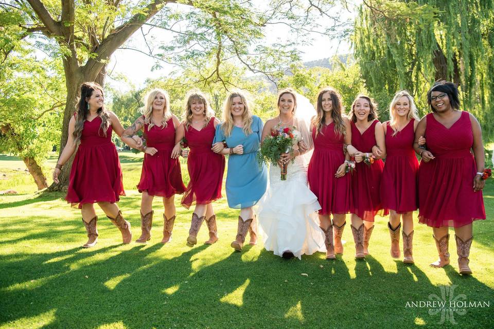 Bridal Party in Boots!