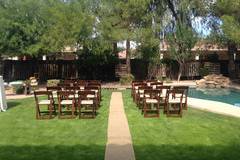 Wedding ceremony setup