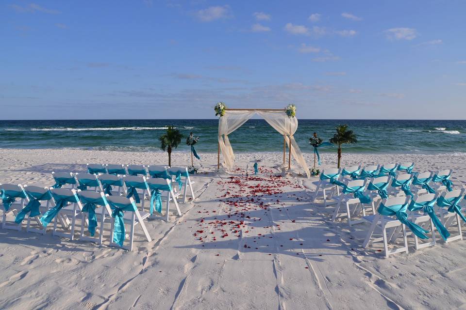 Beach wedding venue