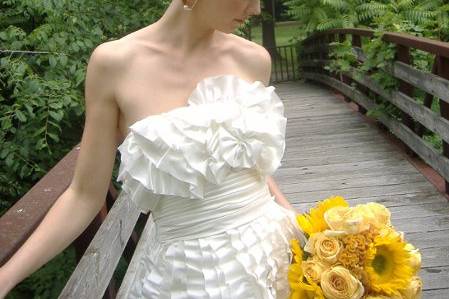 Whimsical curly updo