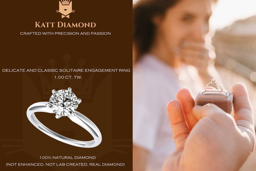 KATT Solitaire Engagement Ring