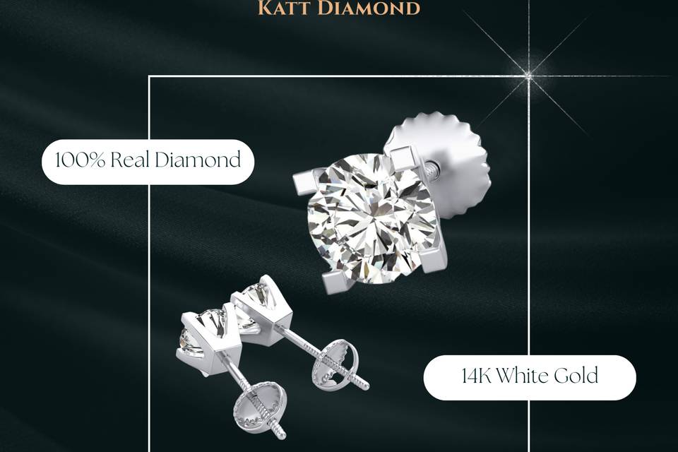KATT Diamond Stud Earrings