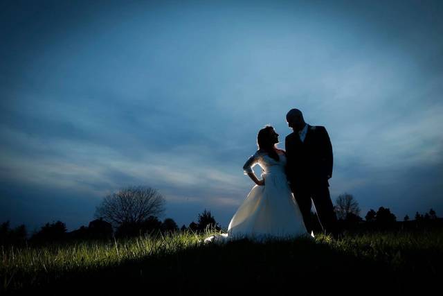 Evening wedding photos