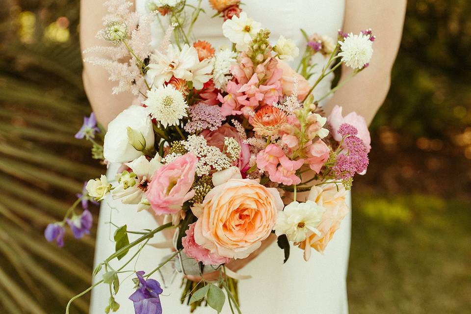 Spring bridal bouquet