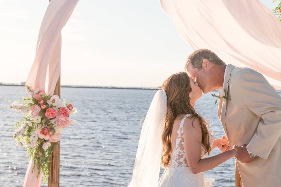 First Kiss Married!