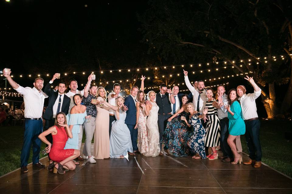 Reception dance floor