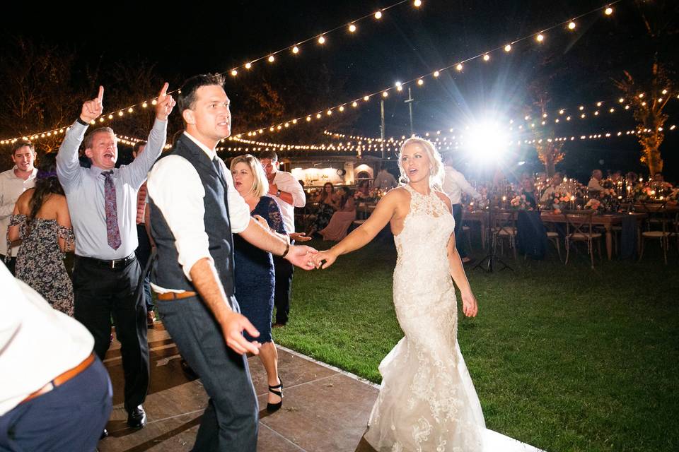 Reception dance floor