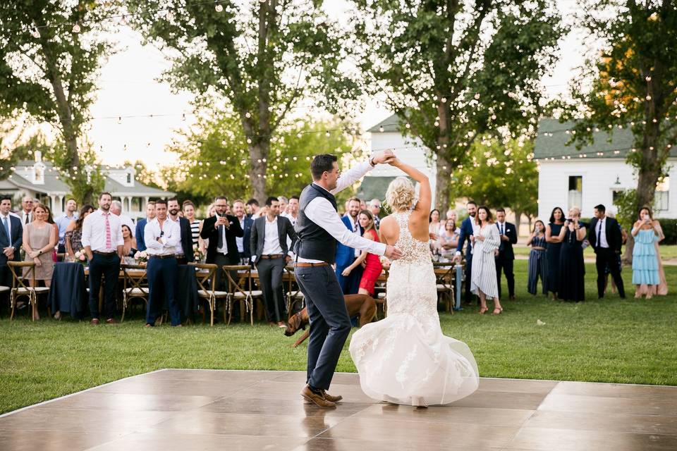 Reception dance floor