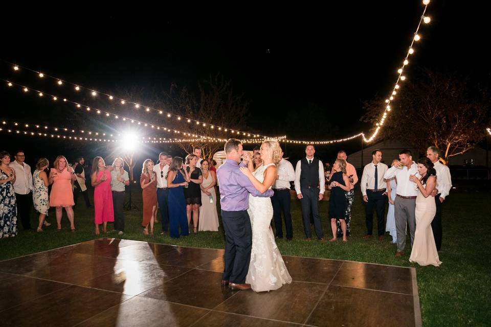 Reception dance floor