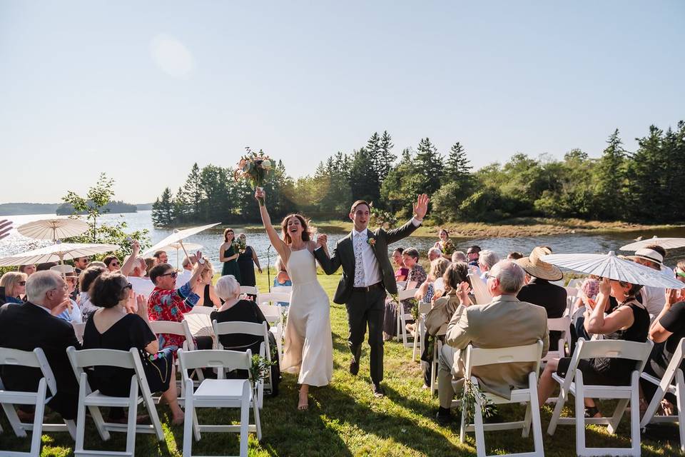 Maine coast wedding