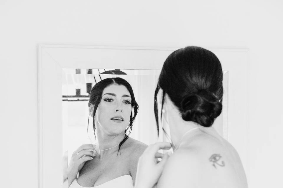 Black and white portrait