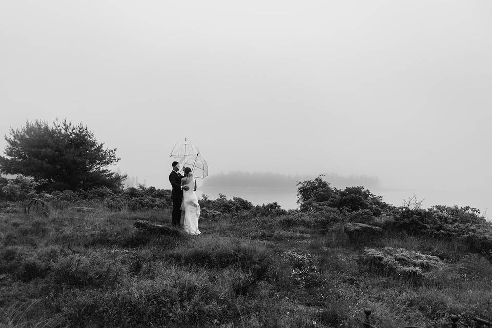 Maine coast wedding