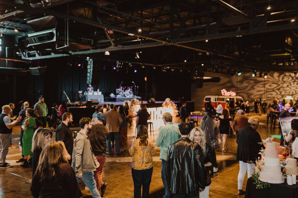 Reception on main floor