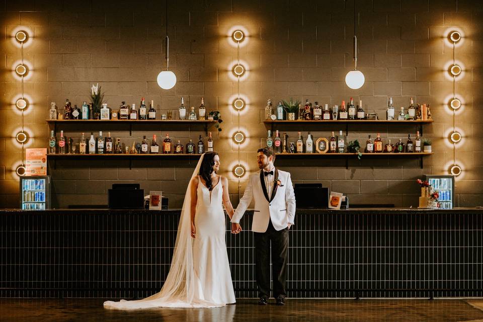 Bride + Groom on main floor