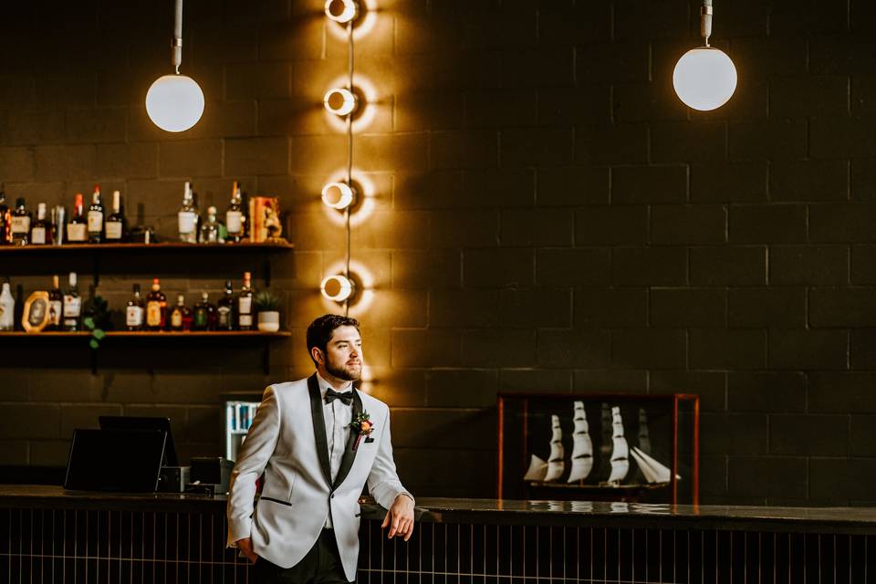 Groom at Bar