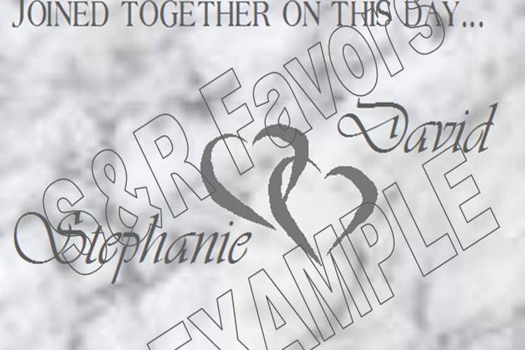 Double Heart Marble Background
Order now at www.srfavors.com Design W73