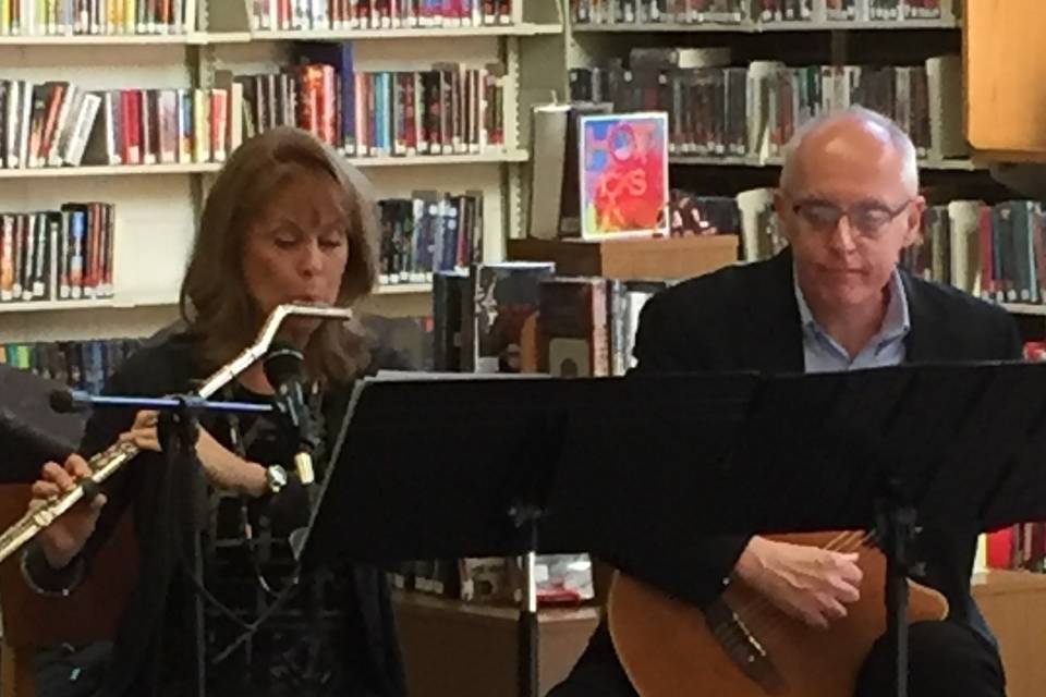 Library concert with Debra