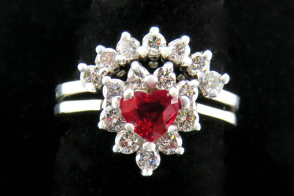 Ruby & Diamond set