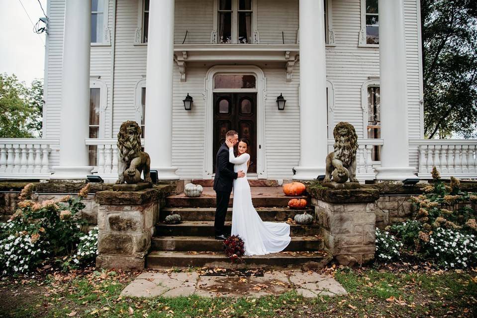 On the steps